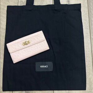 Authentic Versace Continental wallet and tote